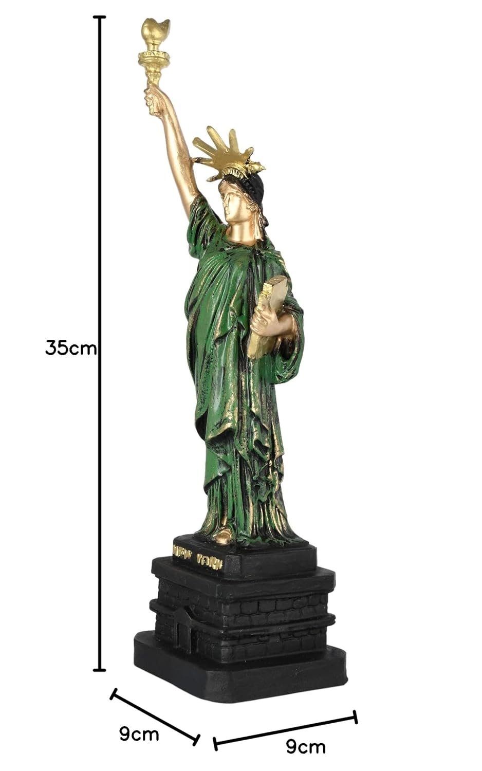 Antique Finish Statue of Liberty Showpiece for Home Decor/Gifting/Living Room Decorative Showpiece. - Image 4