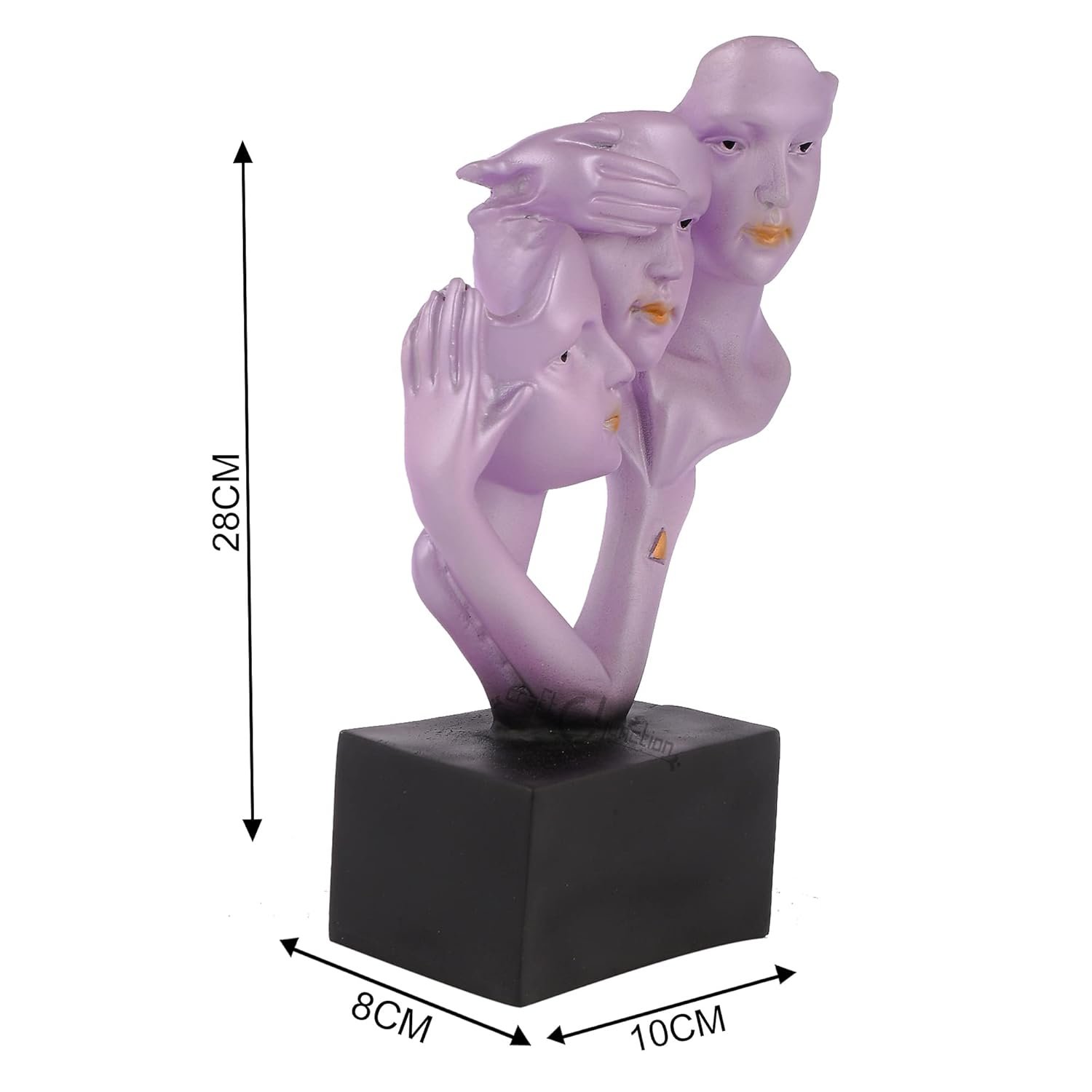 Human Face Decorative Showpiece Lovely Statue Home Decor Gifting Purpose Decorative. - Image 4