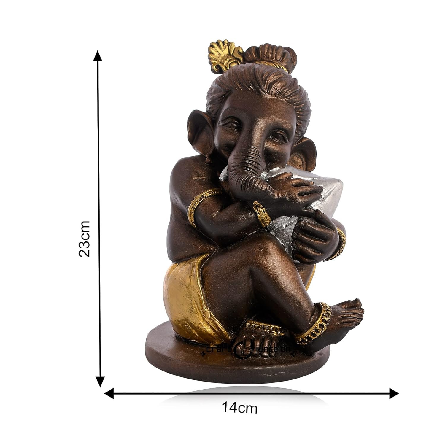 Modak Ganesha Decorative Showpiece Lovely Statue . - Image 2