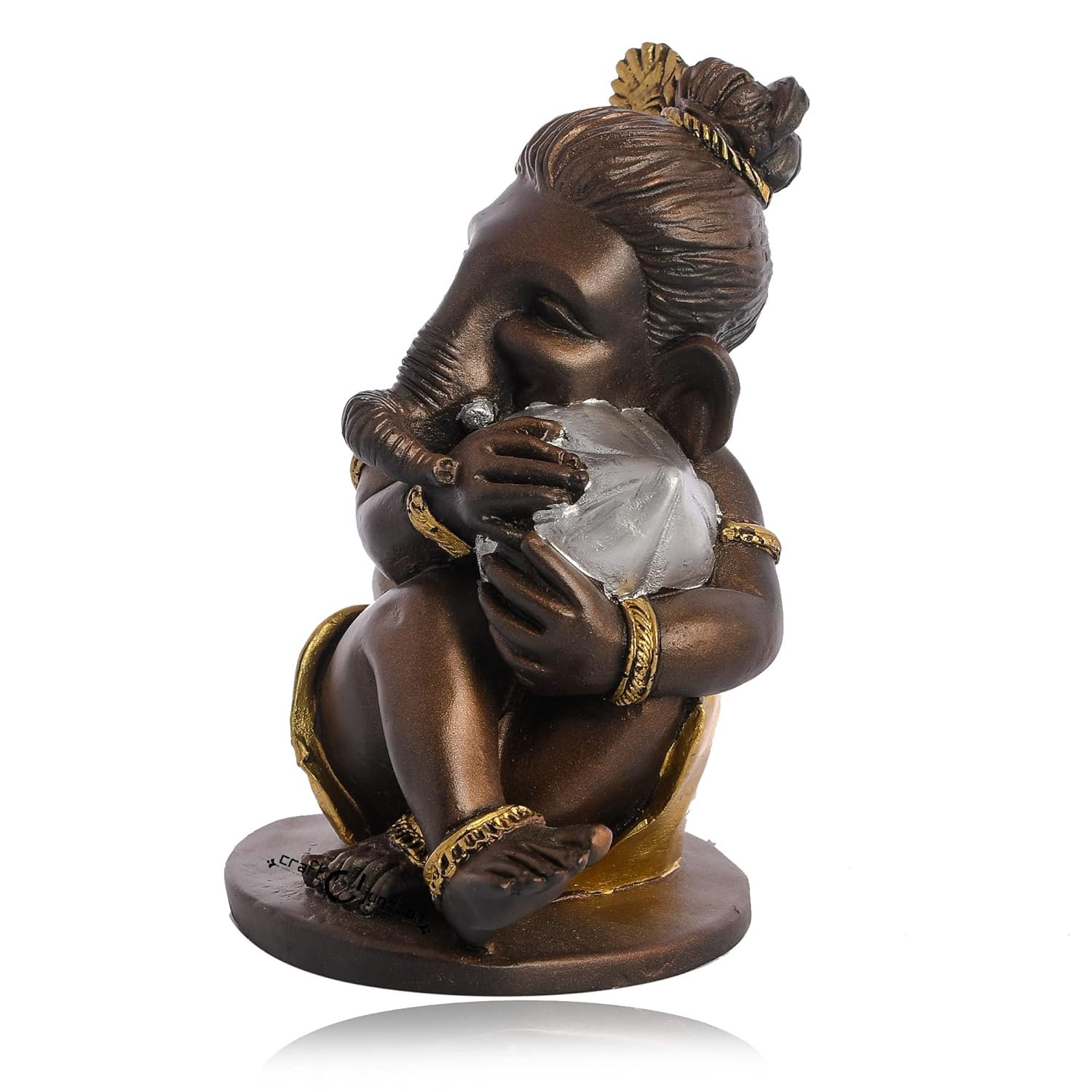 Modak Ganesha Decorative Showpiece Lovely Statue . - Image 4