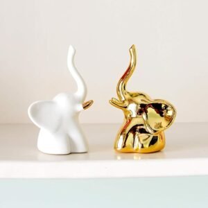 Home-Decor-Elephant-Statue-for-Good-Luck-Fengshui-Ceramic-Creative-Small-Modern-Style-Elephant-Idol-Figurines