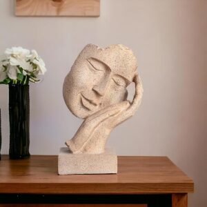 Human-Face-with-Hand-on-Her-Face-Home-Decorative-Showpiece-for-Home-Office-Table-Decor