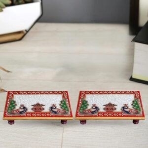 Marble-Puja-Chowki-for-God-Idols-Hand-Painted-Kalash-Peacock-Art-Design-Small-Marble-Puja-Chowki.