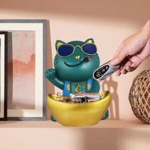 Modern-Cat-Showpiece-Cum-Storage-Box-Resin-Key-Holder-Desk-Organizer-Home-Decor.