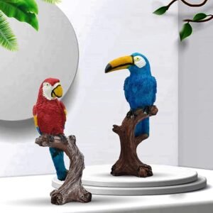 Parrot-Love-Couple-Vastu-Bird-Figurine-Showpiece-Sitting-on-Tree-for-Home-Decor.