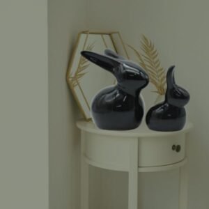 Black-Rabbit-Pair-Set-for-Table-Decor.