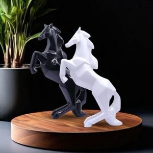 Horse Showpiece Vastu,Fengshui Figurine |Decor Items | Decorations and Gifting | Running Horse Statue for Money & Wealth - Polyresin