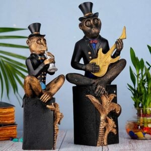Set of Two Musical Monkey