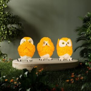 Gandhiji' Moralistic Polyresin Three Owl Set for Home