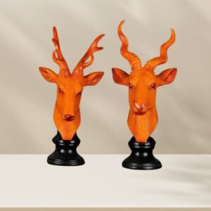 Deer Family Set of 2 Showpiece – Elegant Decorative Animal