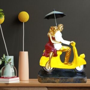 Scooter Romantic Love Couple Statue for Gift Showpiece Love Couple Showpiece for Valentine Day | Home Interior Idol discription