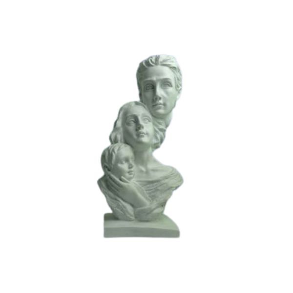 Polyresin Statue Family of 3, for Home Décor and Gifting, Showpice White . - Image 7